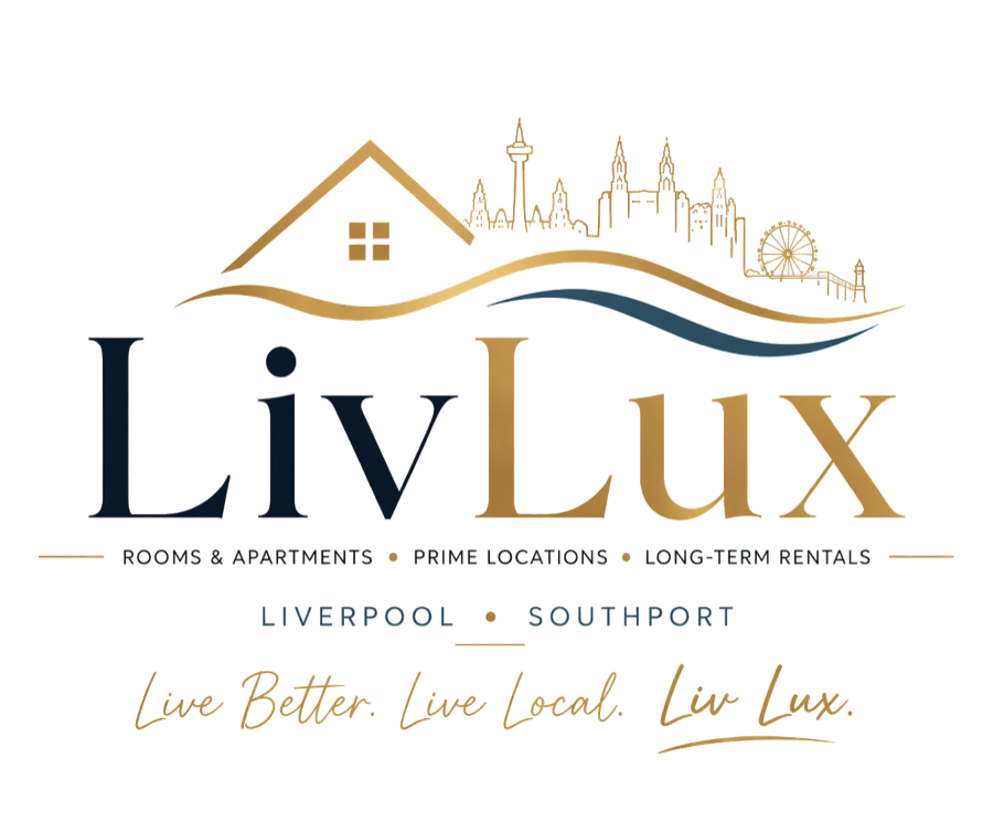 LivLux — rooms & apartments, prime locations, long-term rentals. Liverpool · Southport